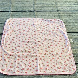 Kissy Kissy 100% Pima Cotton Pink Strawberry Print Baby Blanket